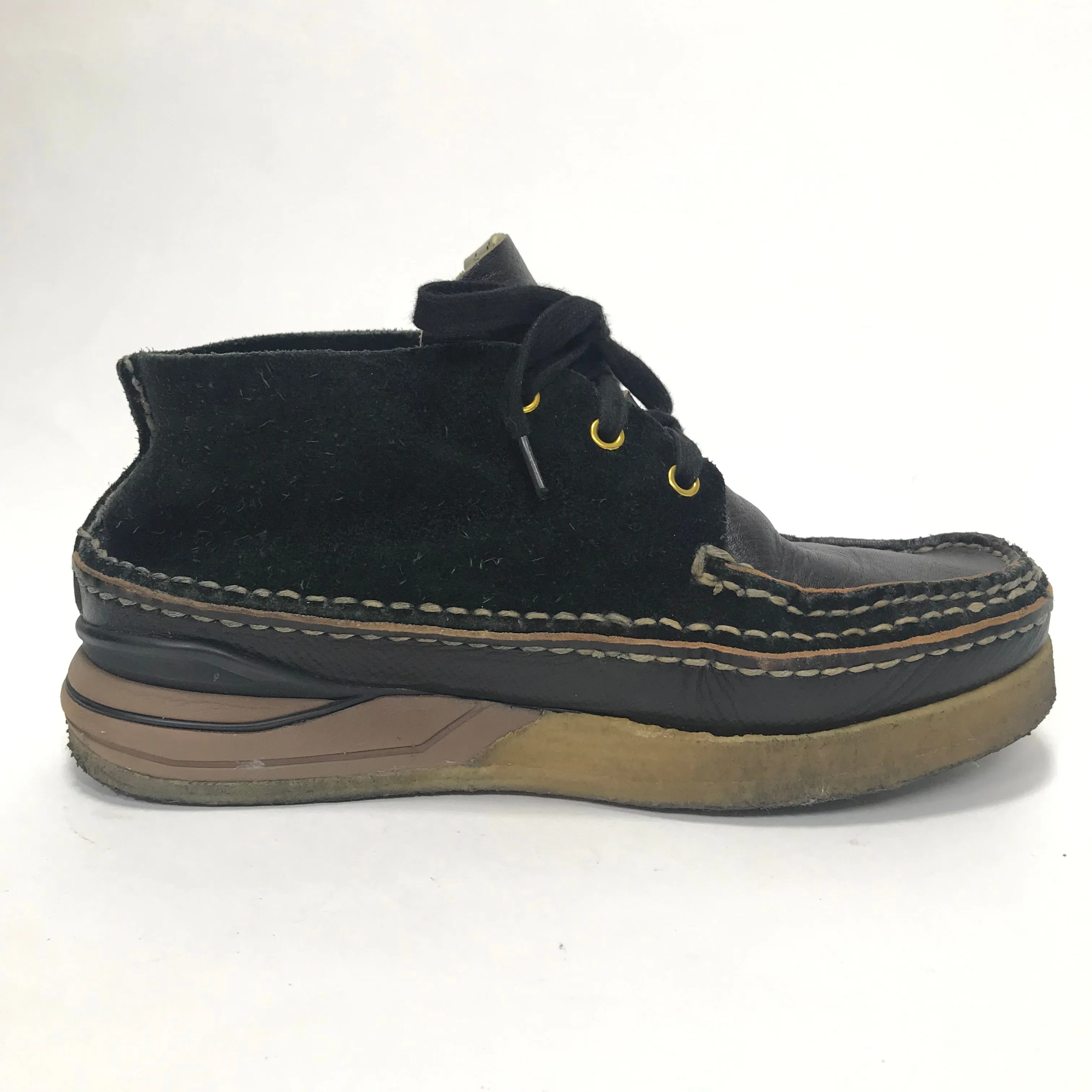 [10] Visvim 19SS Canoe Moc Folk Black