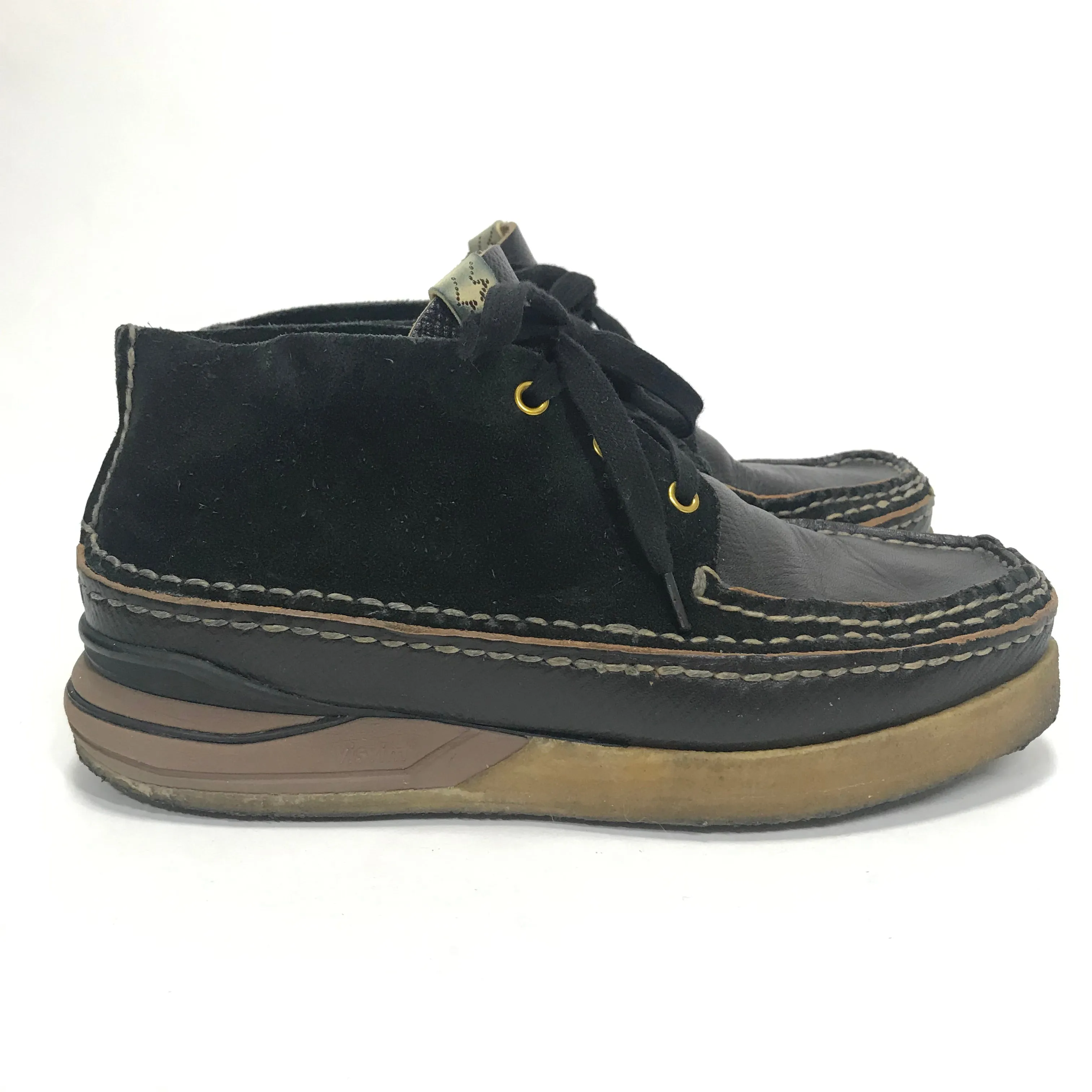 [10] Visvim 19SS Canoe Moc Folk Black