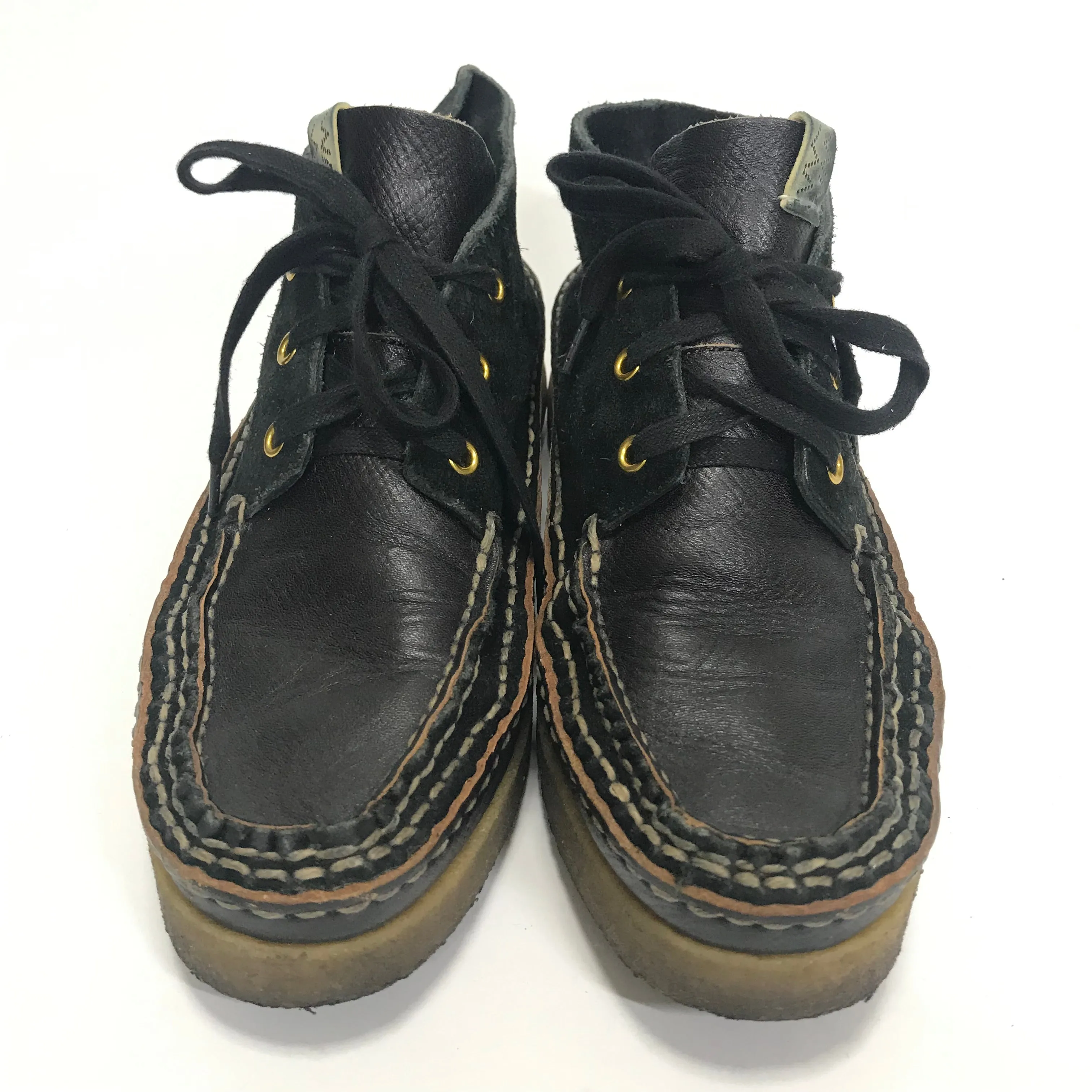 [10] Visvim 19SS Canoe Moc Folk Black