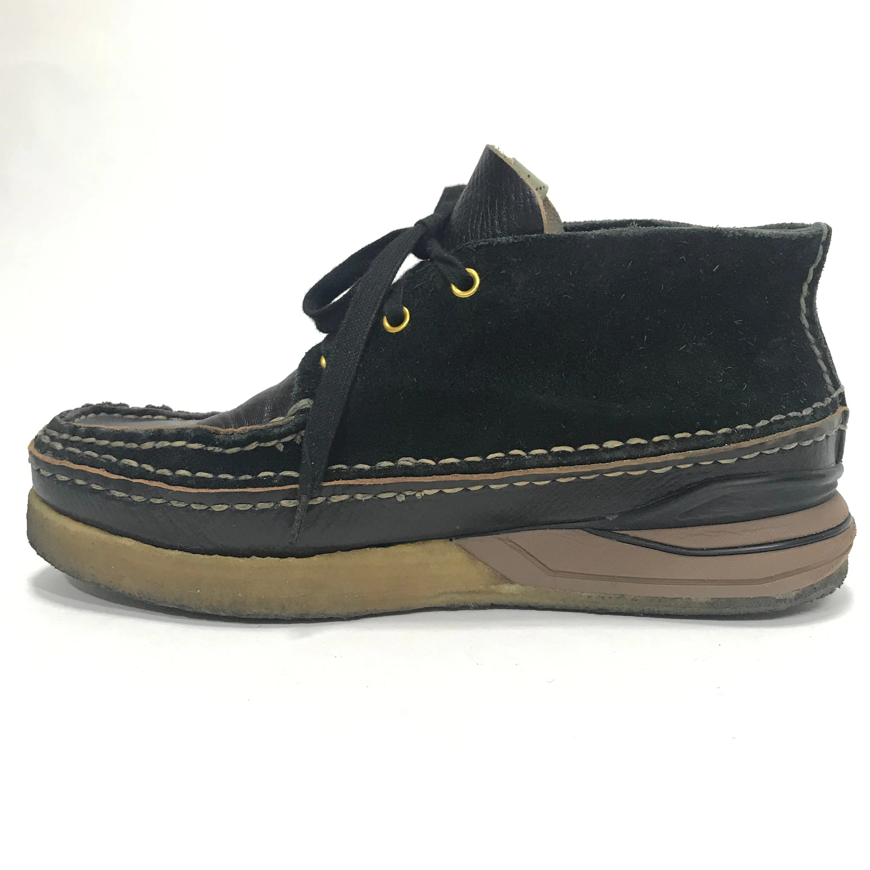 [10] Visvim 19SS Canoe Moc Folk Black