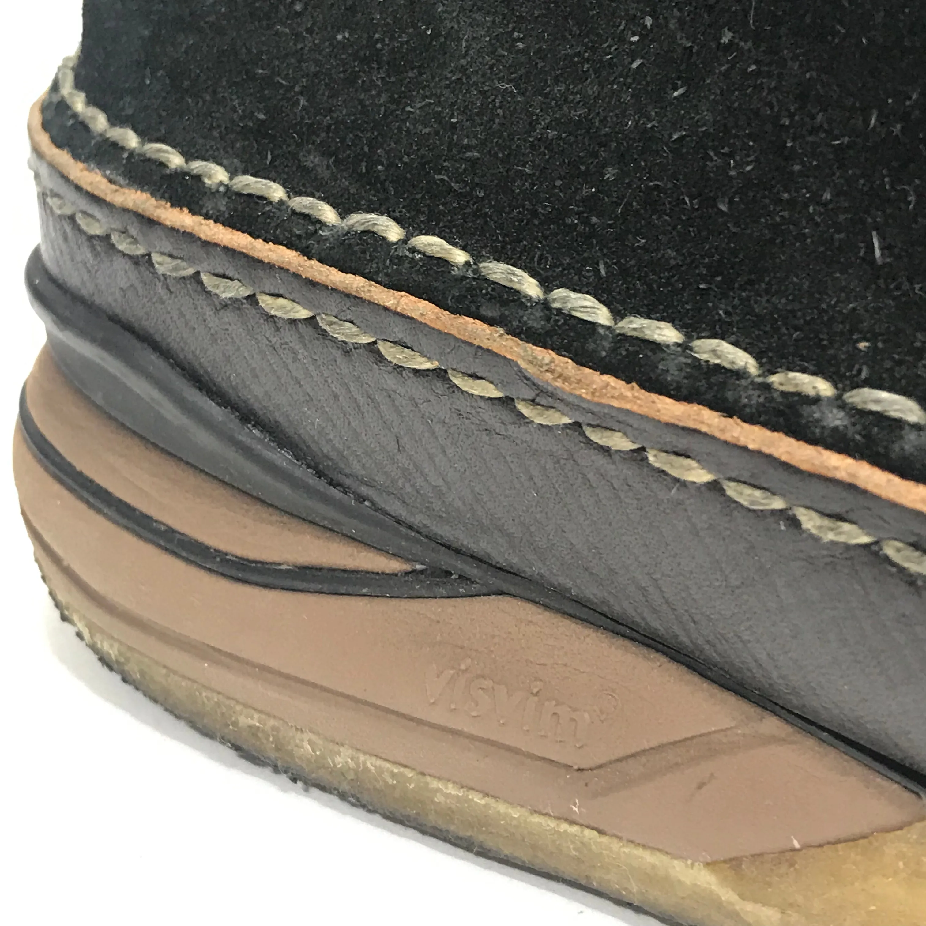[10] Visvim 19SS Canoe Moc Folk Black
