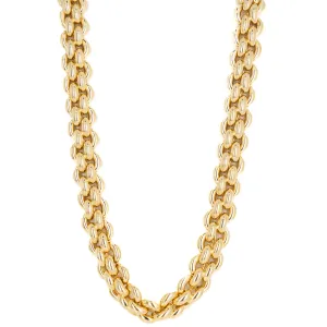 18K Yellow Gold Woven Link Necklace