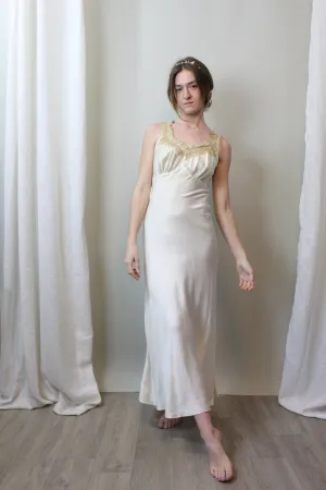 1940s BIAS CUT lingerie nightgown small | new spring