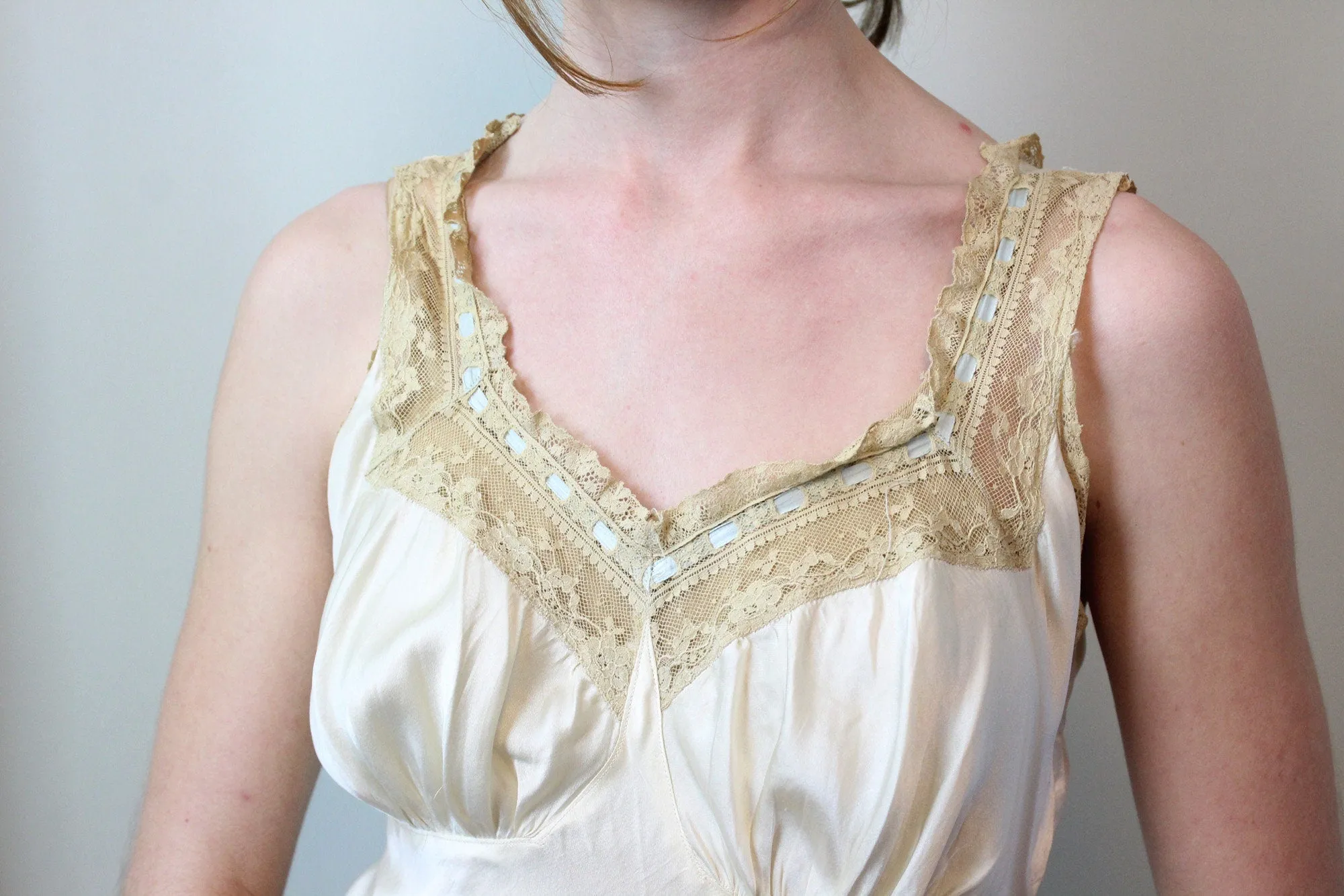 1940s BIAS CUT lingerie nightgown small | new spring
