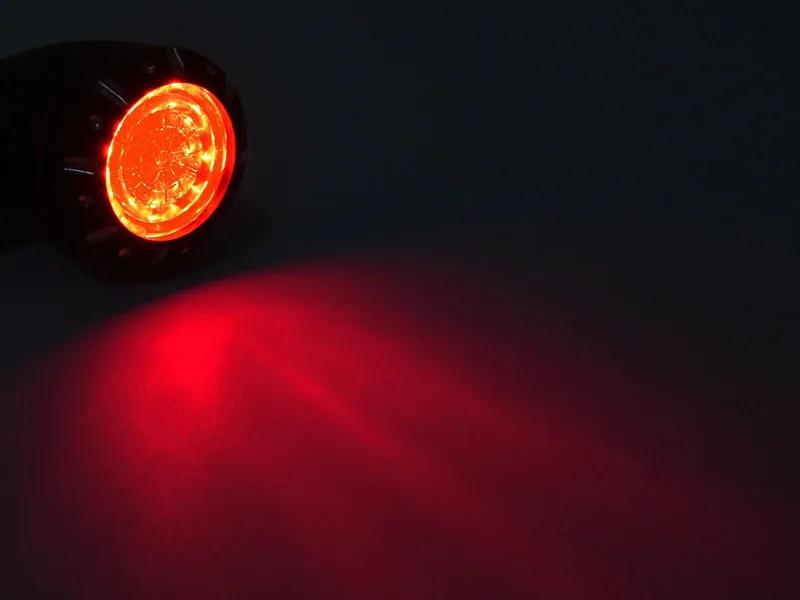 2pcs Bullet LED Turn Signal Blinker Indicators Harley Bobber Chopper