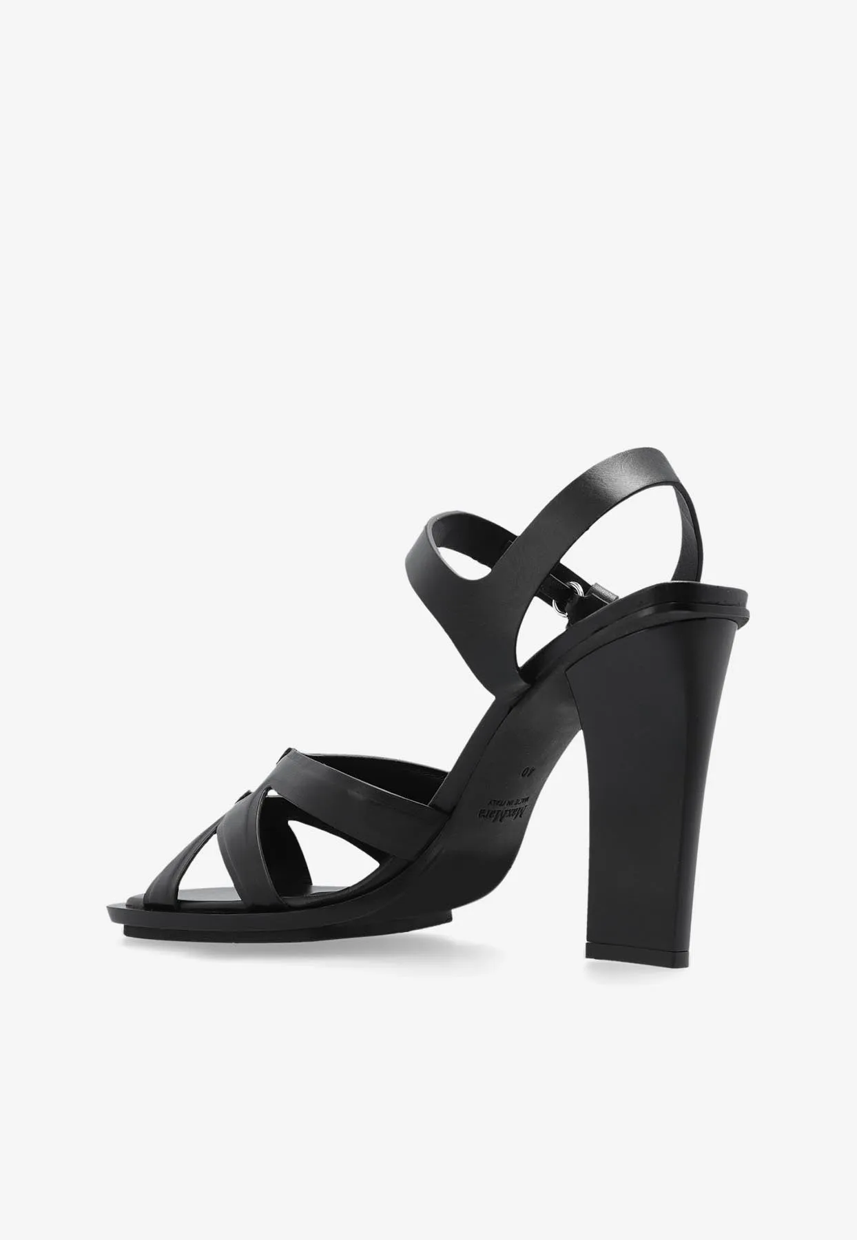 95 Caged Leather Sandals