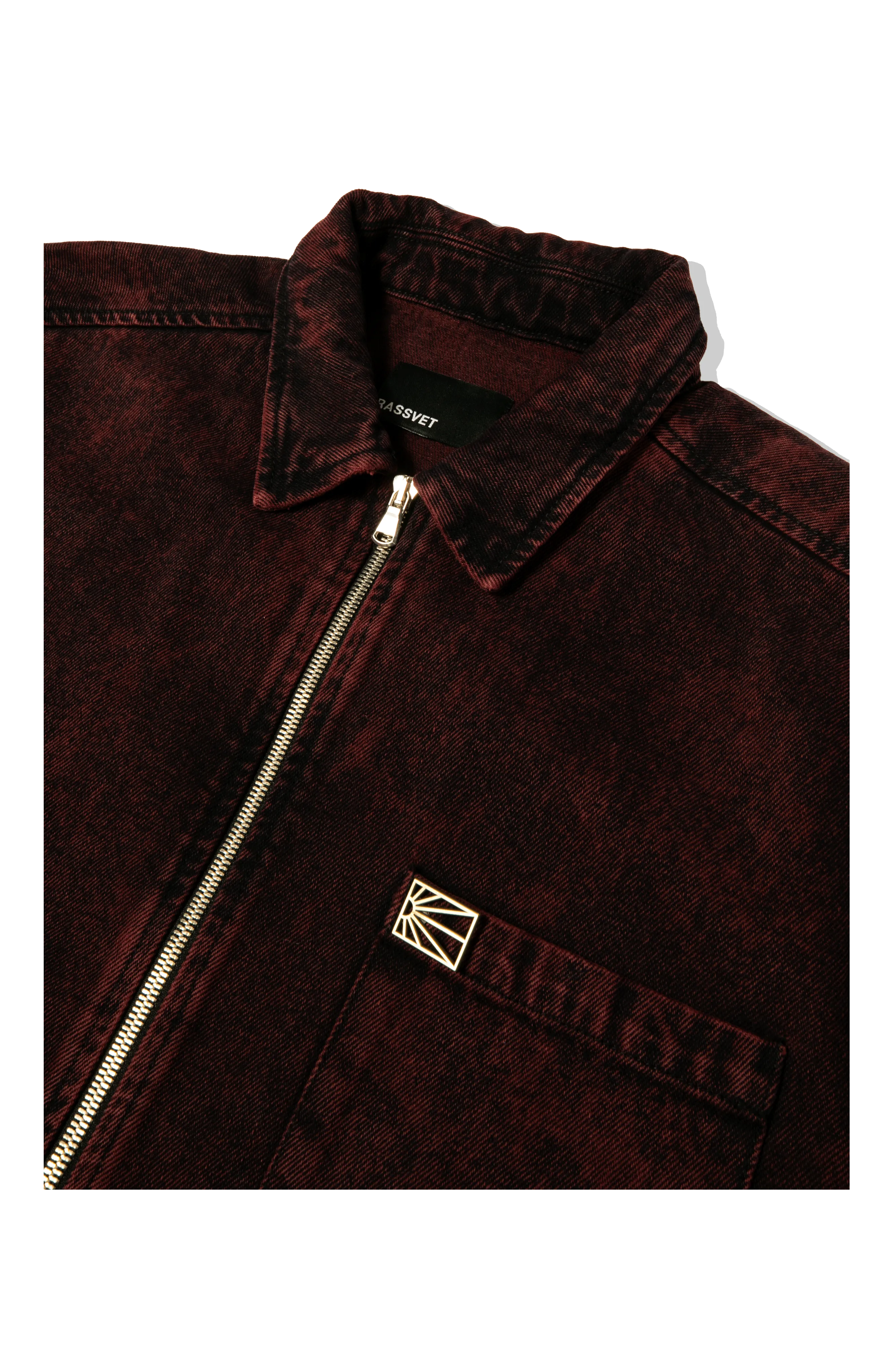 Acid Wash Denim Overshirt Woven