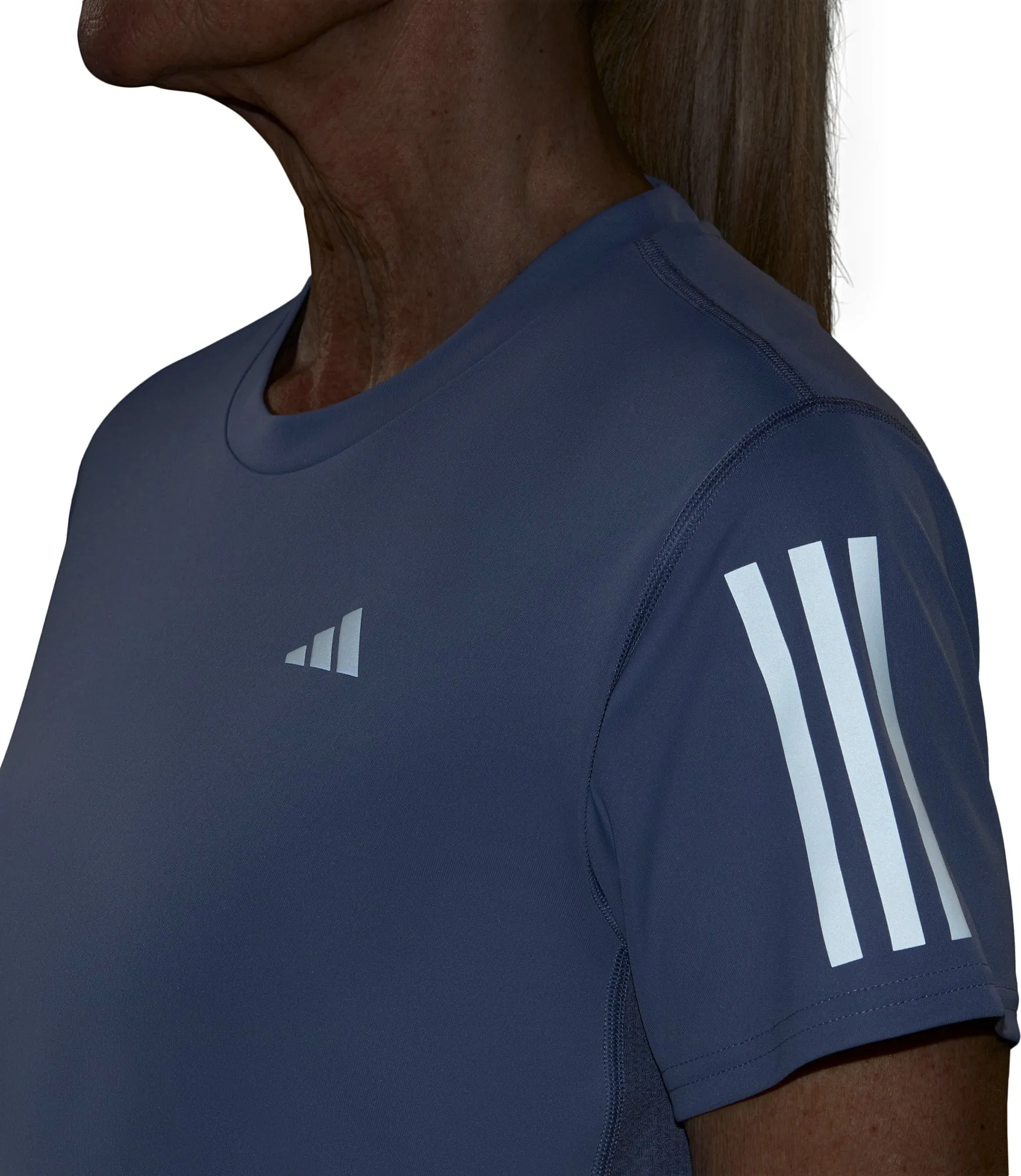 adidas Own The Run Short Sleeve Womens Running Top - Purple