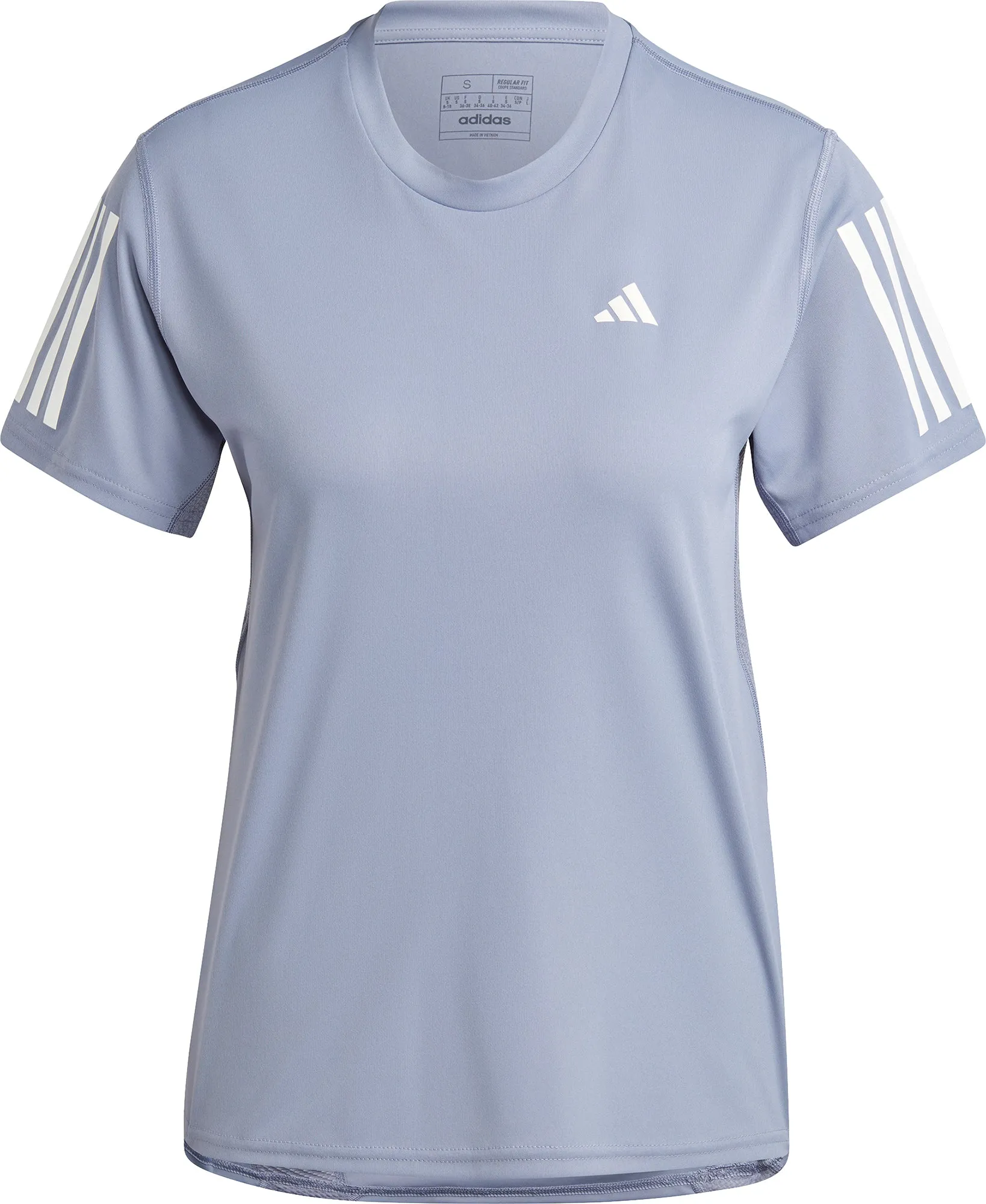 adidas Own The Run Short Sleeve Womens Running Top - Purple