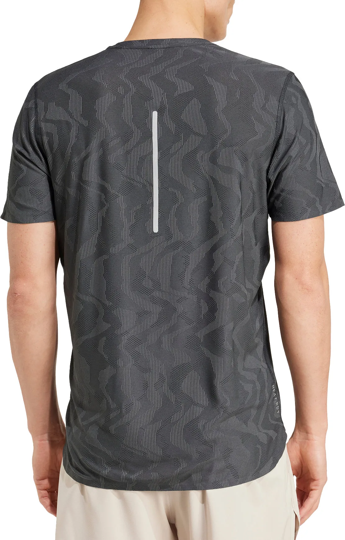 adidas Ultimate Engineered Short Sleeve Mens Running Top - Black