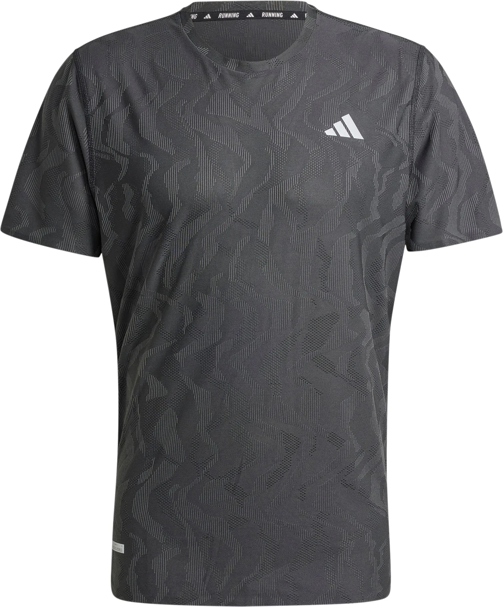 adidas Ultimate Engineered Short Sleeve Mens Running Top - Black