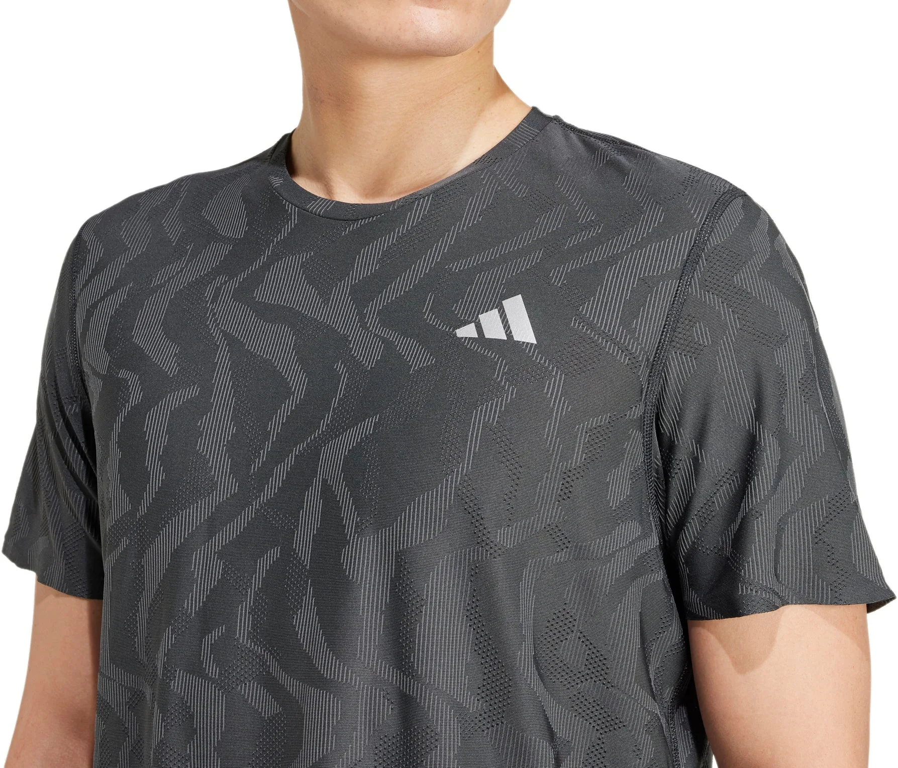 adidas Ultimate Engineered Short Sleeve Mens Running Top - Black