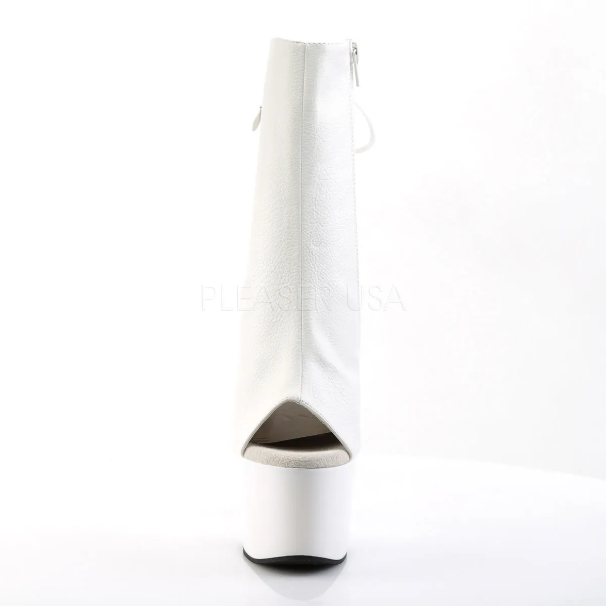 ADORE-1018  White Faux Leather/White