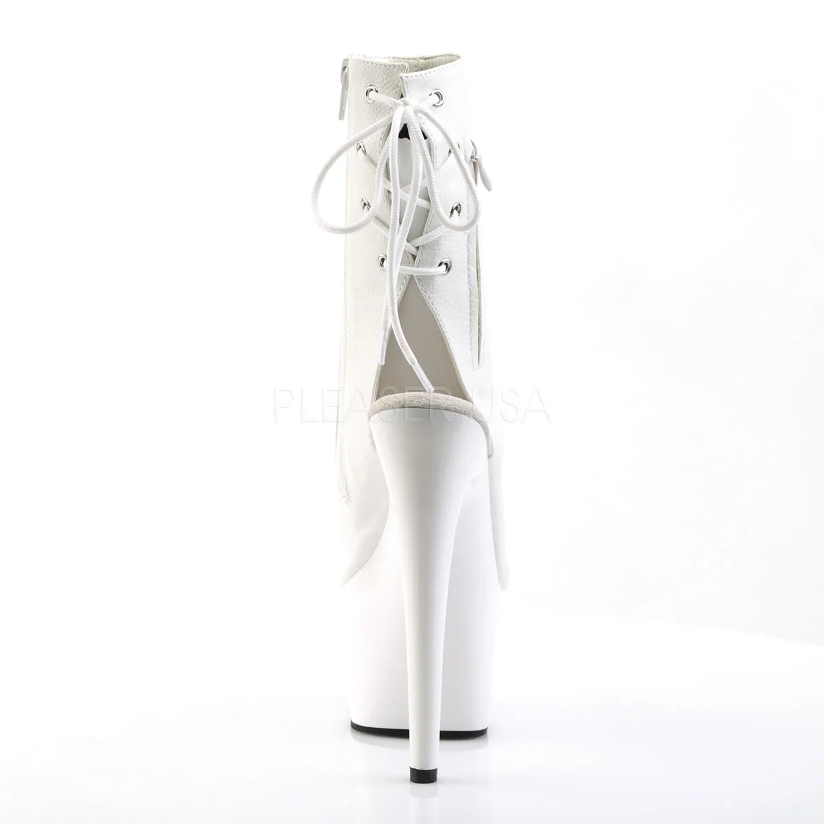 ADORE-1018  White Faux Leather/White