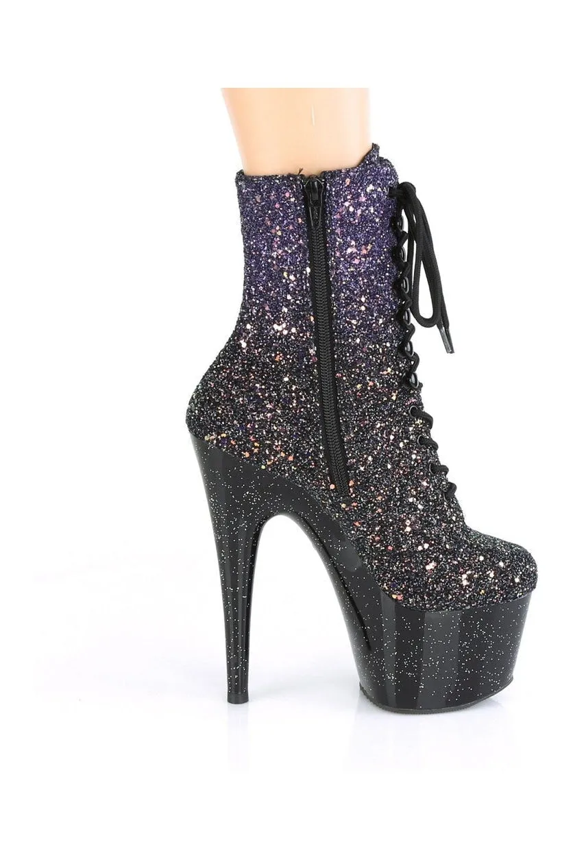 ADORE-1020OMBG Exotic Boot | Purple Glitter