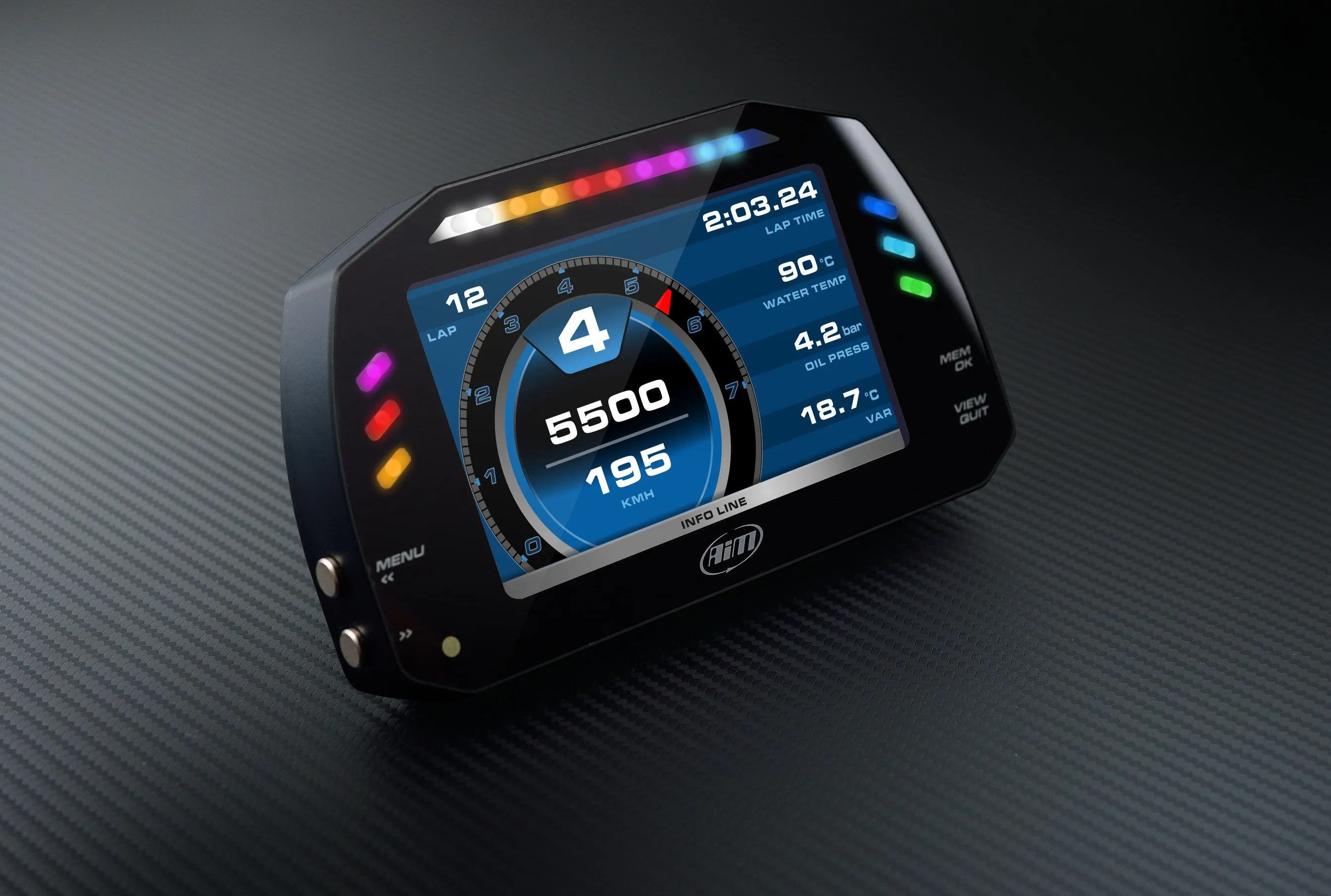 AIM MXS 1.2 Dash Data Logger