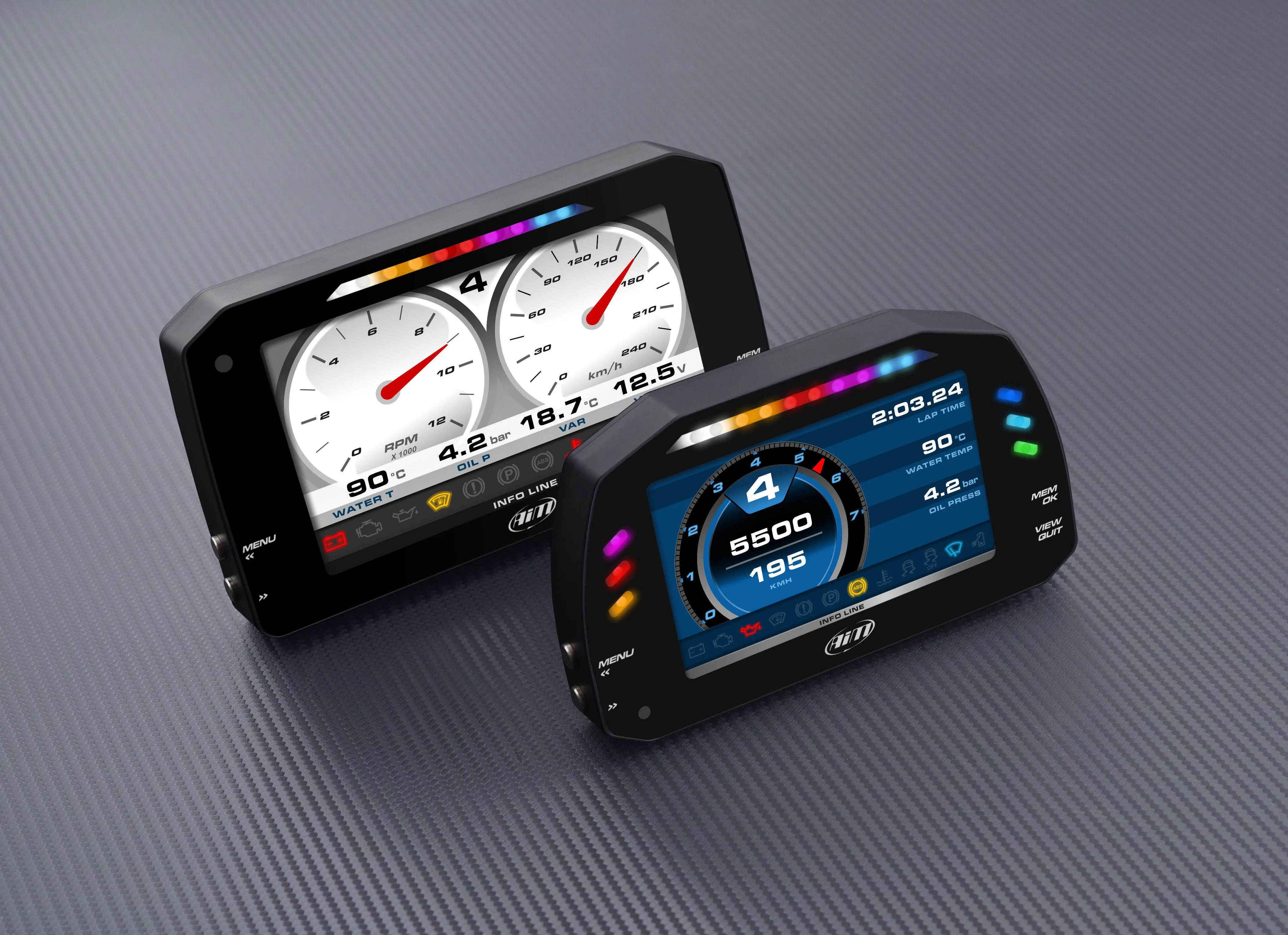 AIM MXS 1.2 Strada Dash Display