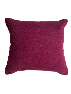 Anzal's Flatweave Pillow - Solid Purple