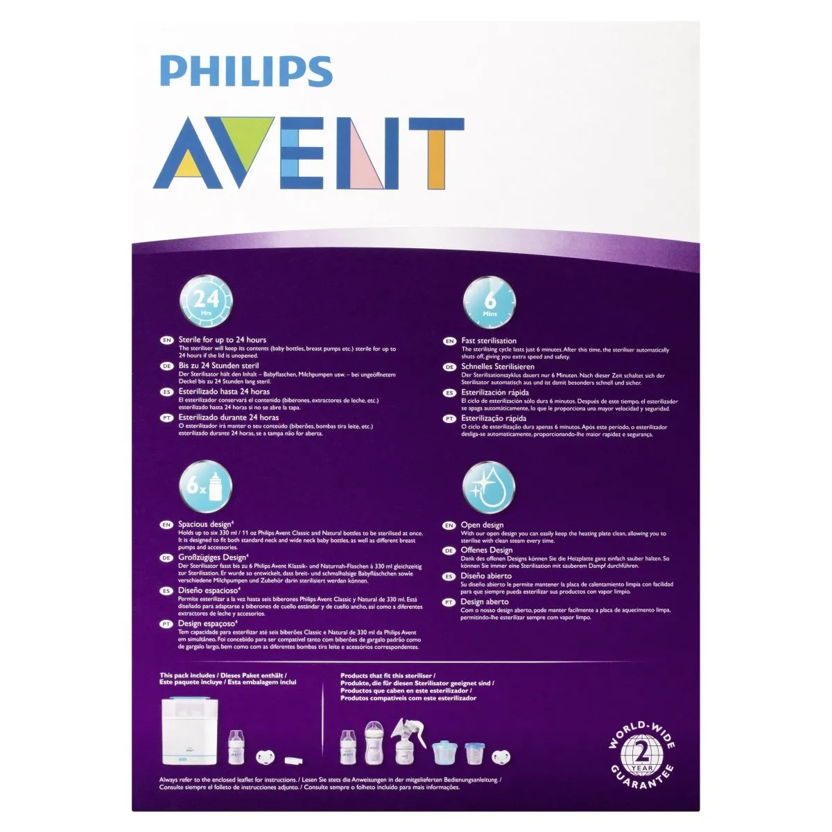 Avent 3-in-1 Electric Steam Steriliser