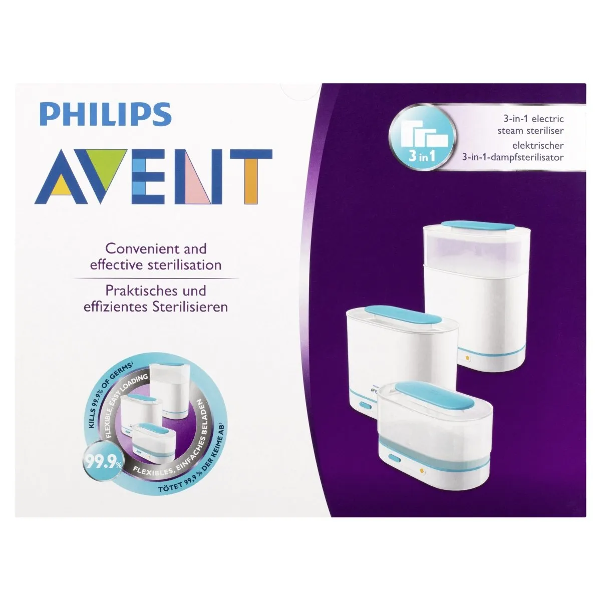 Avent 3-in-1 Electric Steam Steriliser