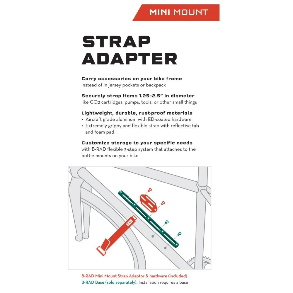 B-RAD MINI STRAP AND ACCESSORY MOUNT