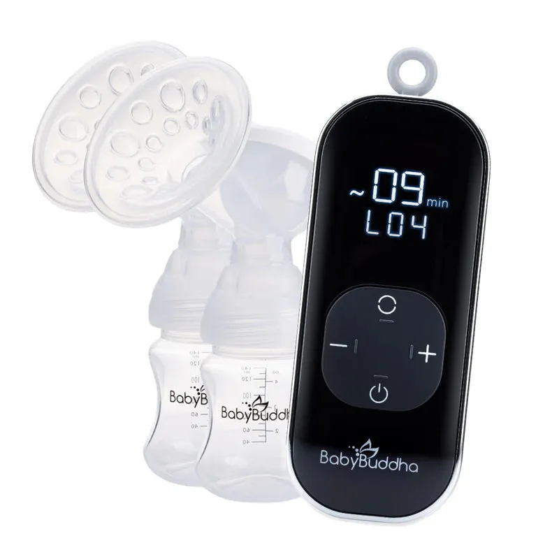 BabyBuddha Double and Single Maximum Strength Battery Powered Electric Breast Pump - UK Stock - 320 mmHg