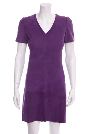 Balenciaga Purple Suede Dress SZ 38
