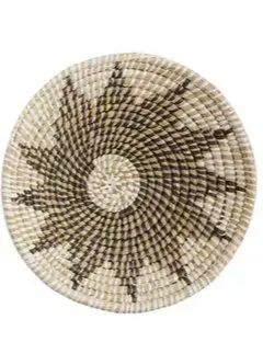 Black Aztec Woven Basket Wall Decor