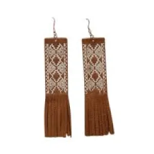 Blazin Roxx Leather Earring