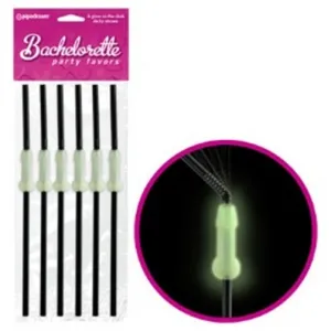 BP Glow In The Dark Dicky Straws 6pk
