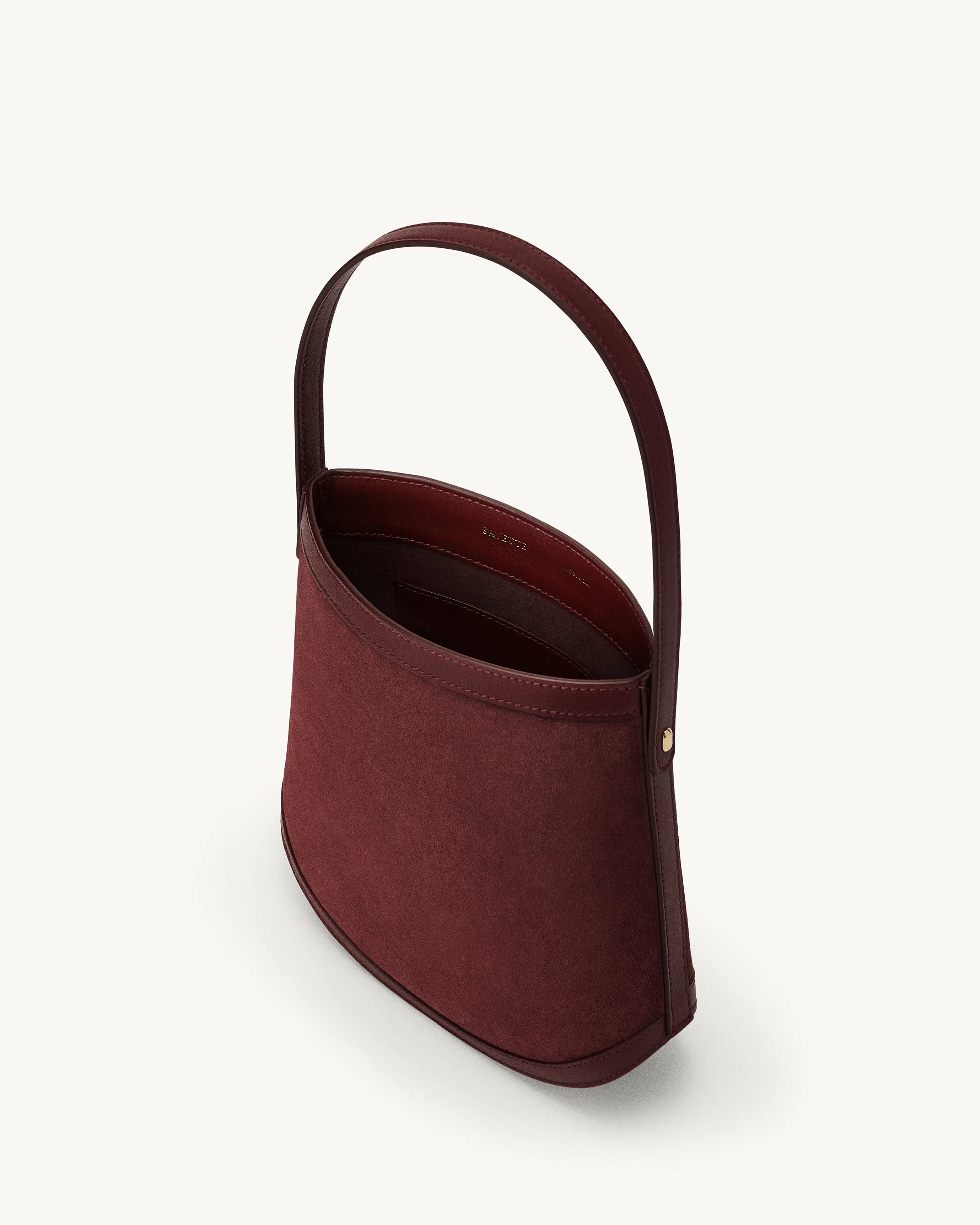 Bucket in Wine Suede