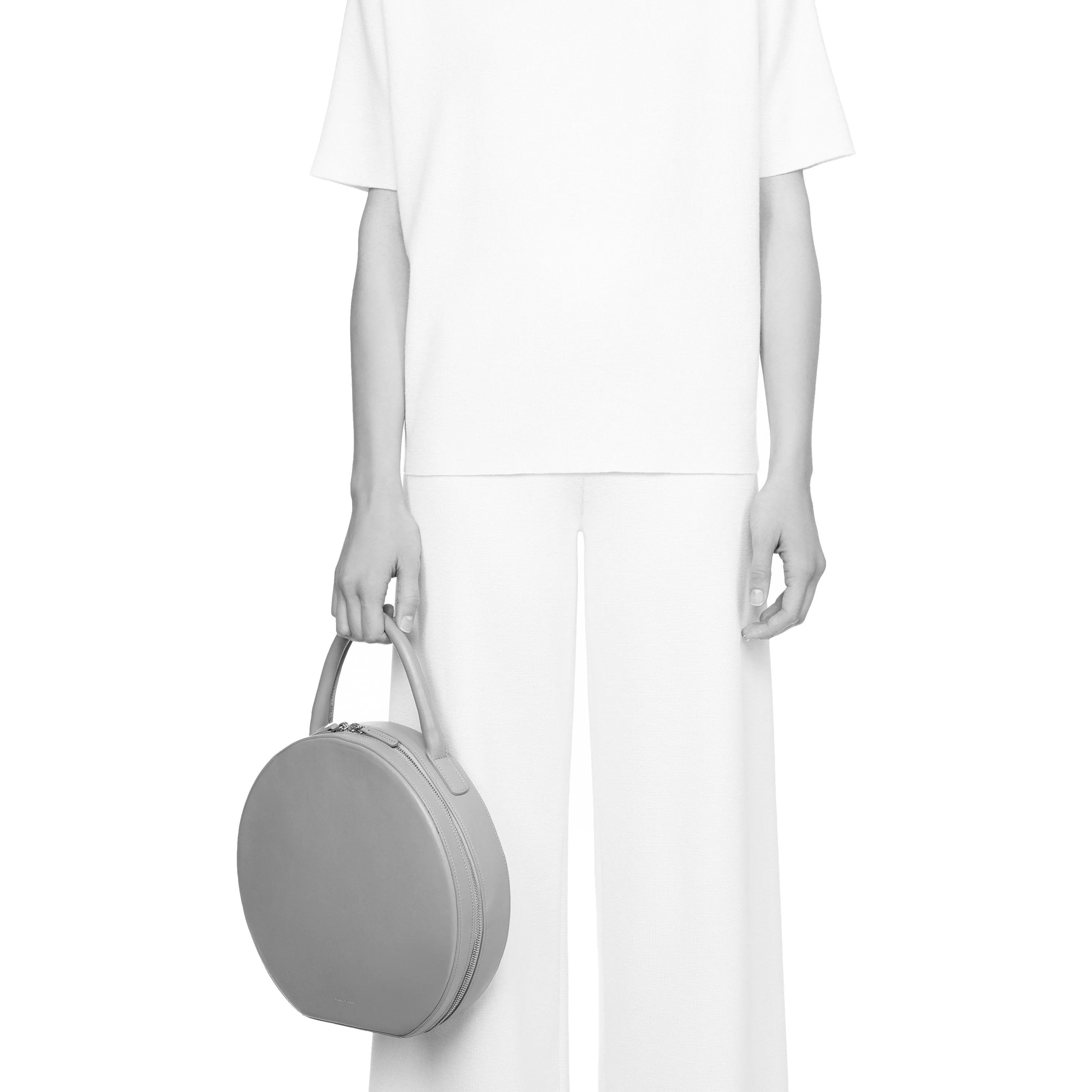 Calf Circle Bag - Saddle