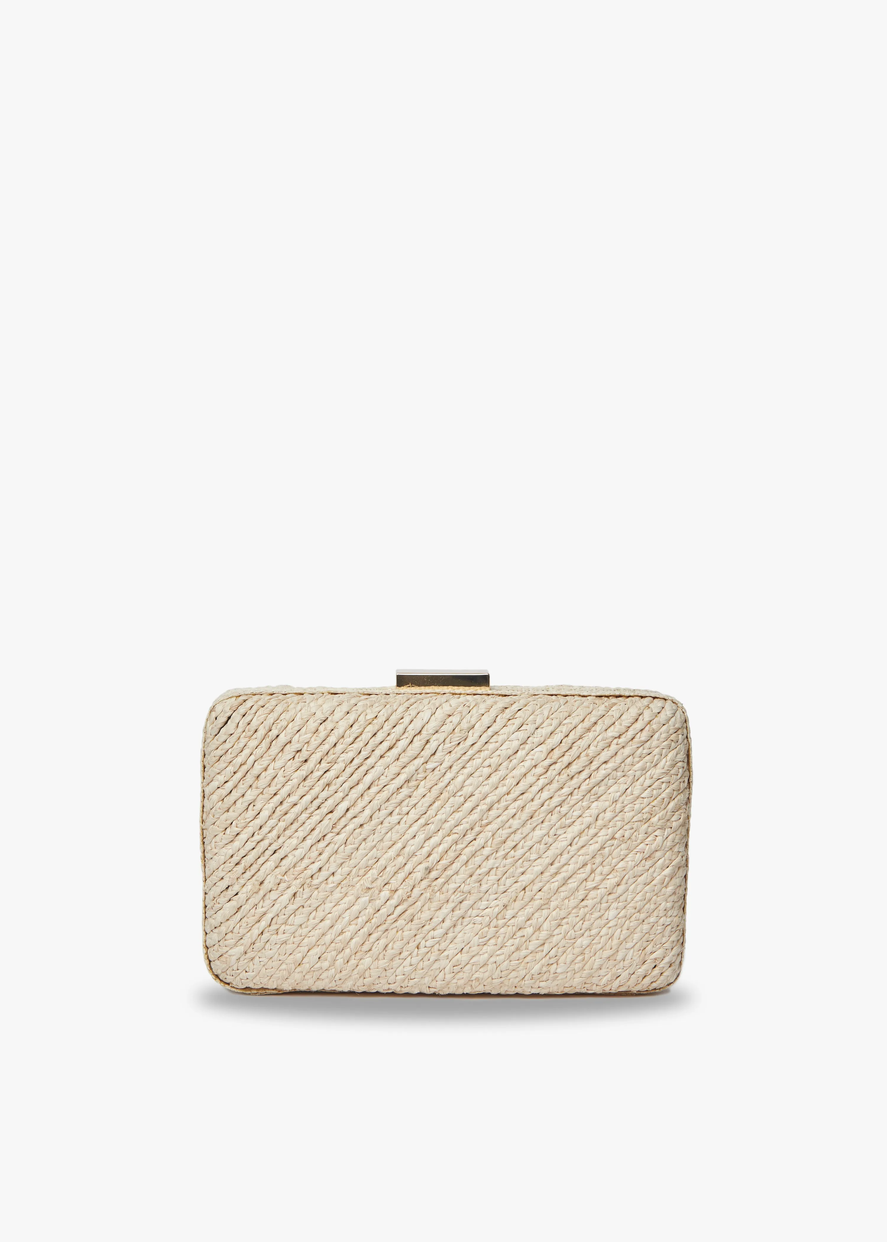 Carmen Woven Straw Clutch Bag