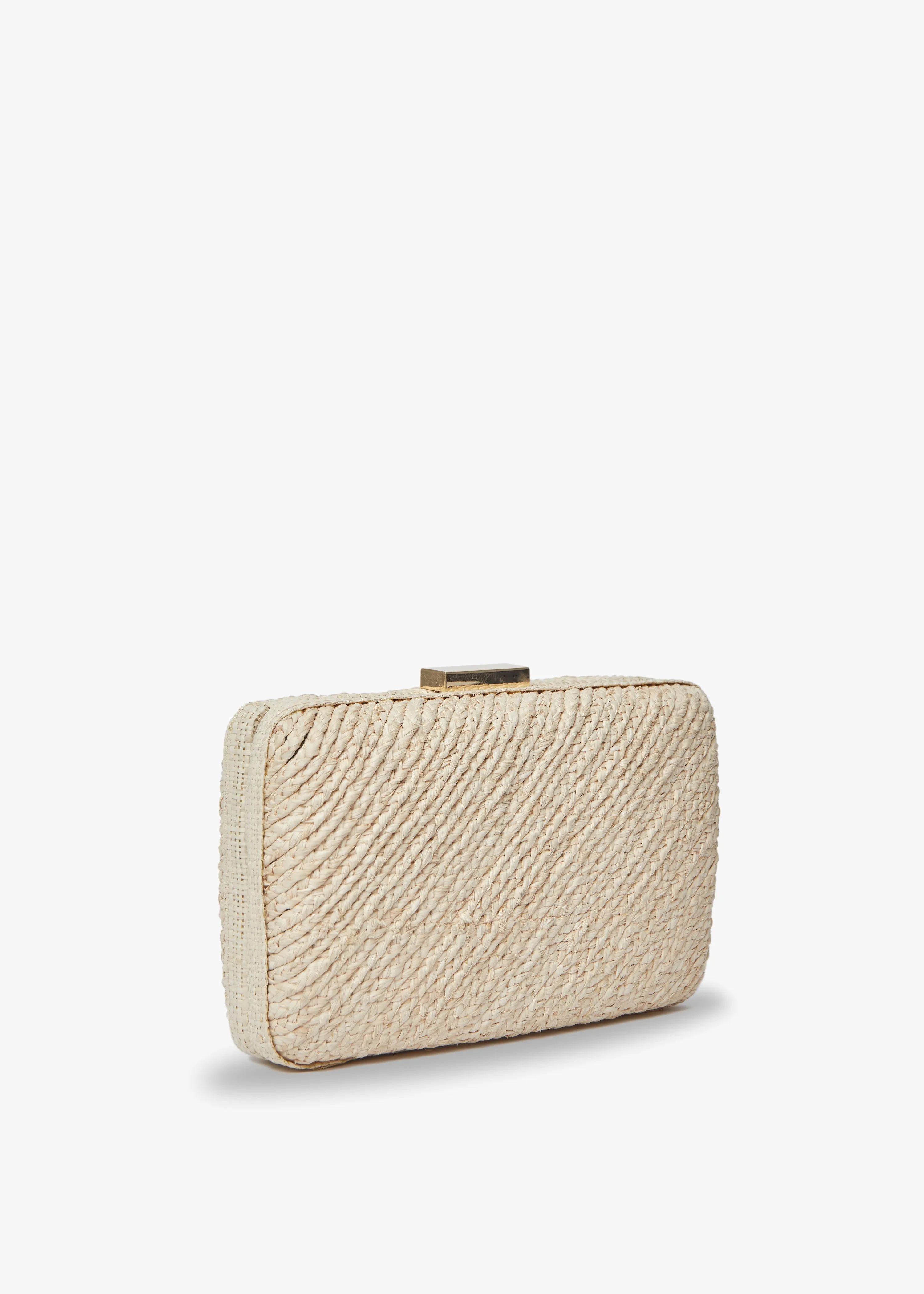 Carmen Woven Straw Clutch Bag
