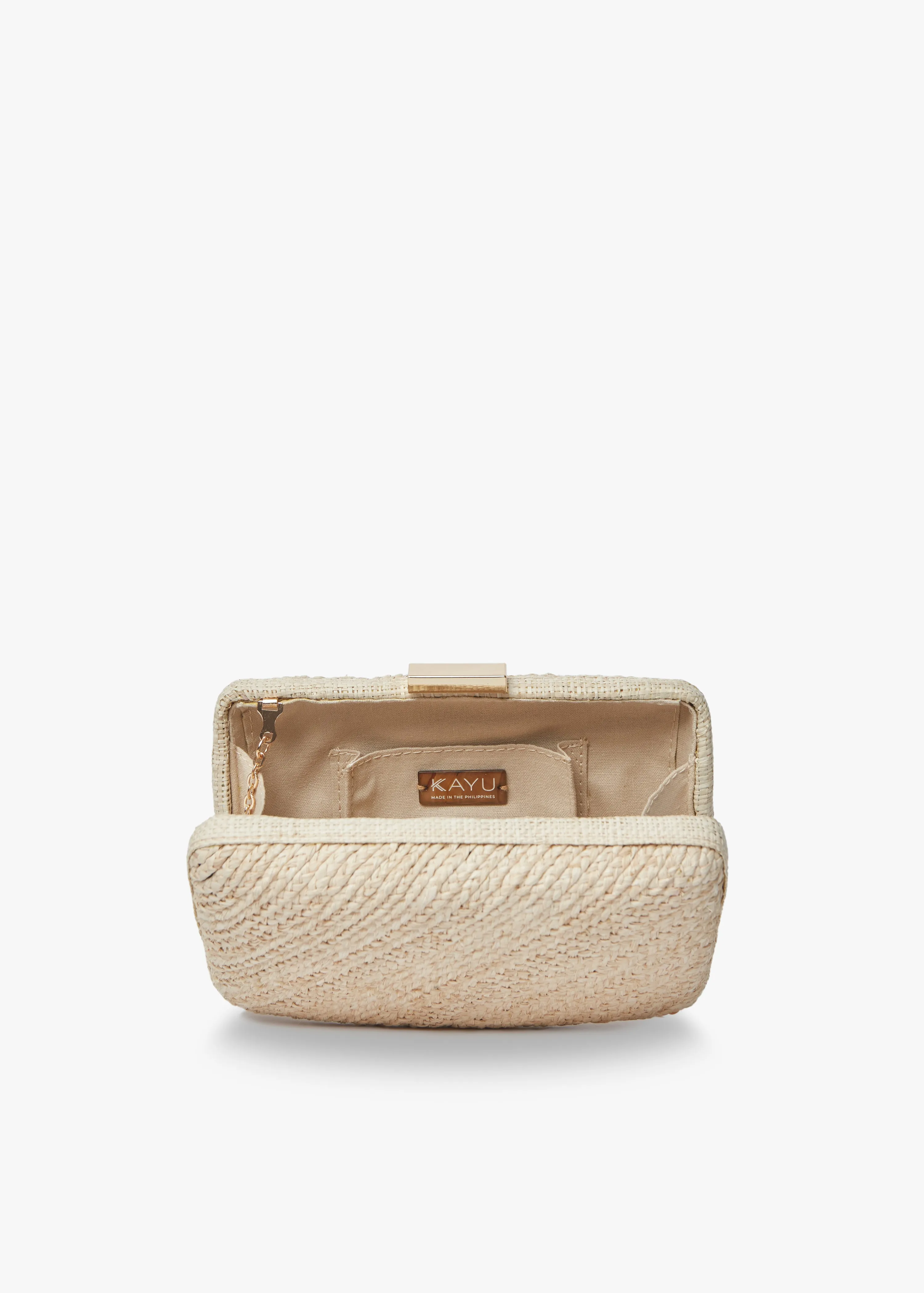 Carmen Woven Straw Clutch Bag