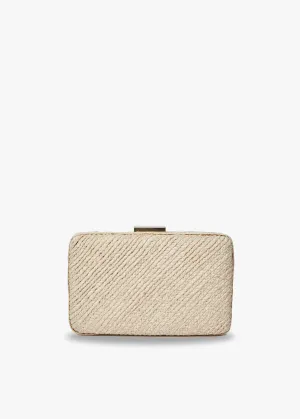 Carmen Woven Straw Clutch Bag