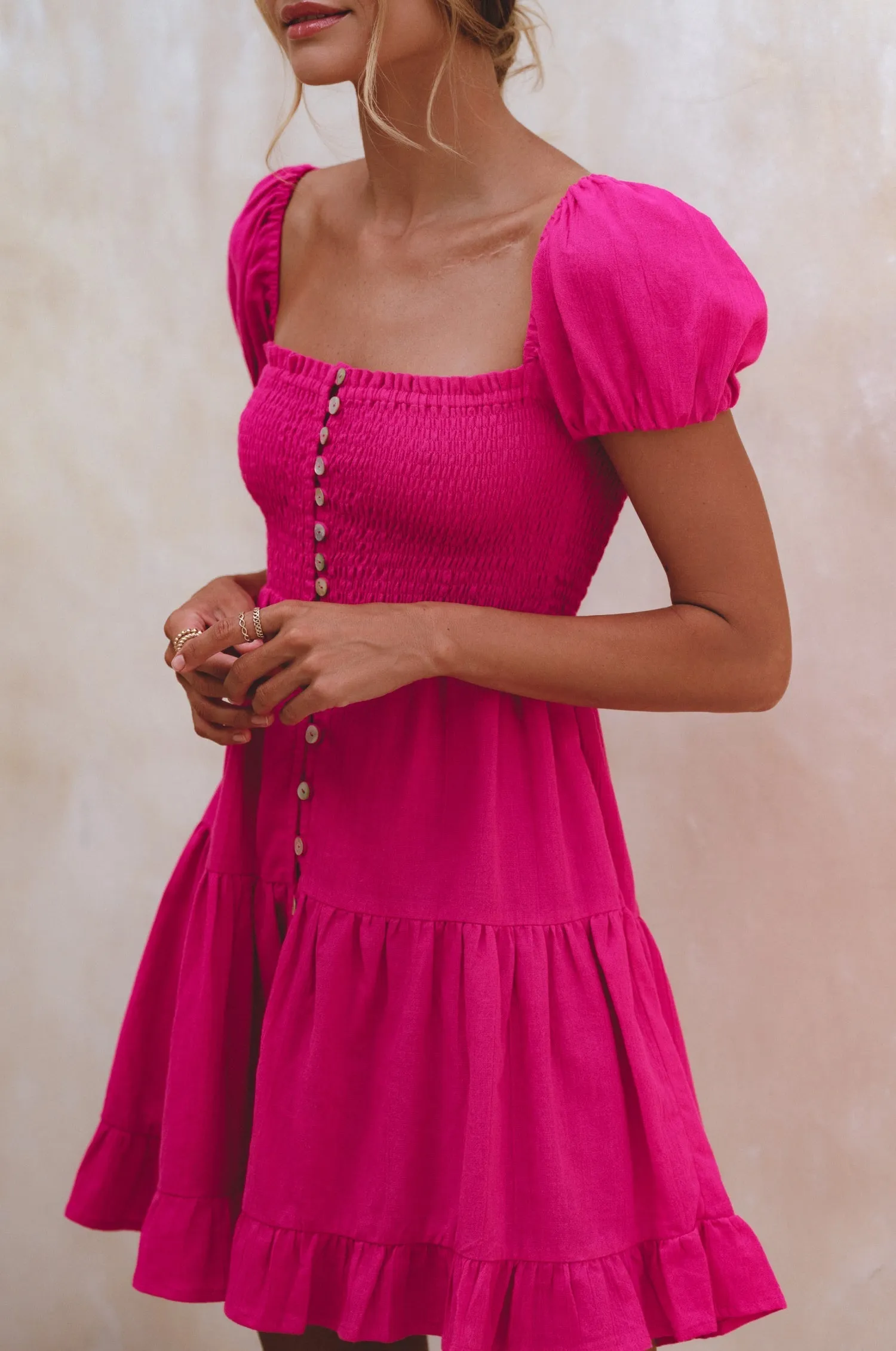 Catalina Linen Mini Dress – Effortless Charm & Timeless Comfort