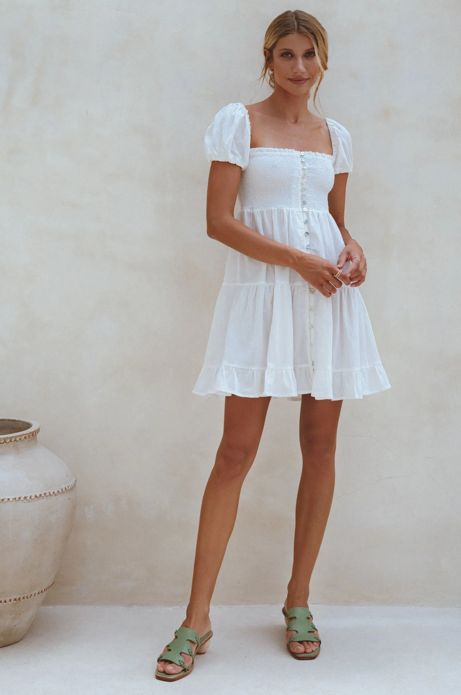 Catalina Linen Mini Dress – Effortless Charm & Timeless Comfort