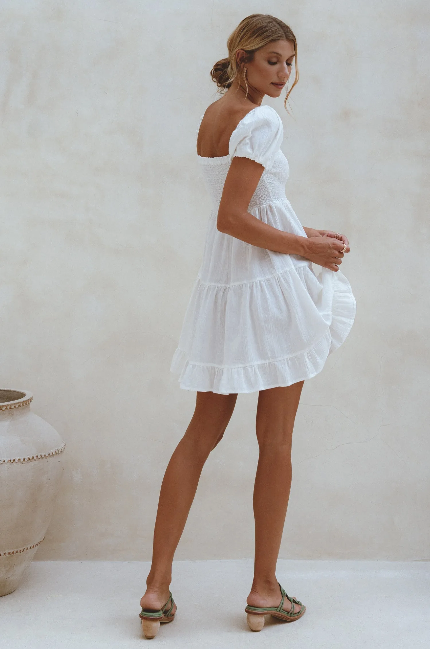 Catalina Linen Mini Dress – Effortless Charm & Timeless Comfort