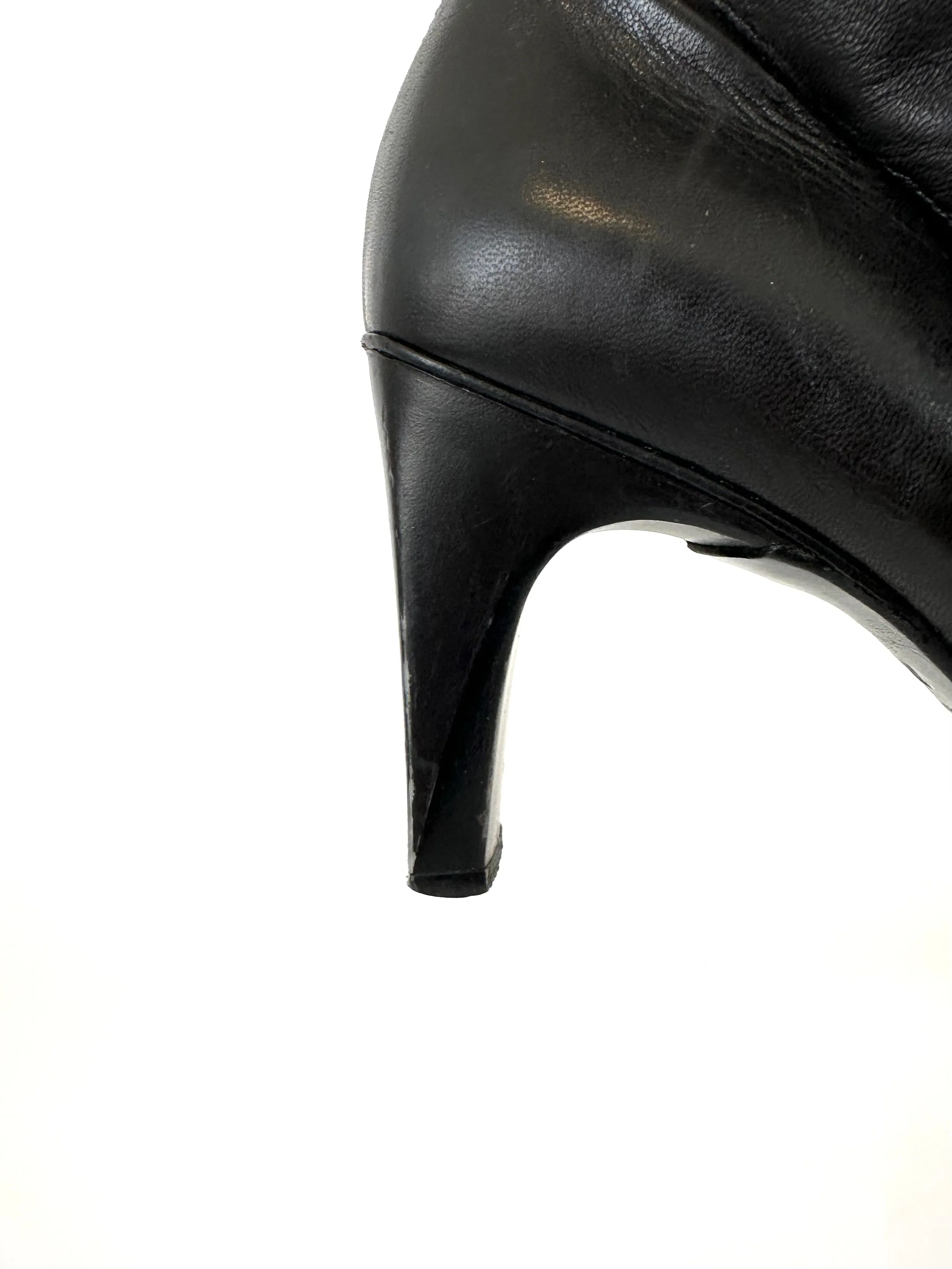 Chanel Leather Moto Sock Boots