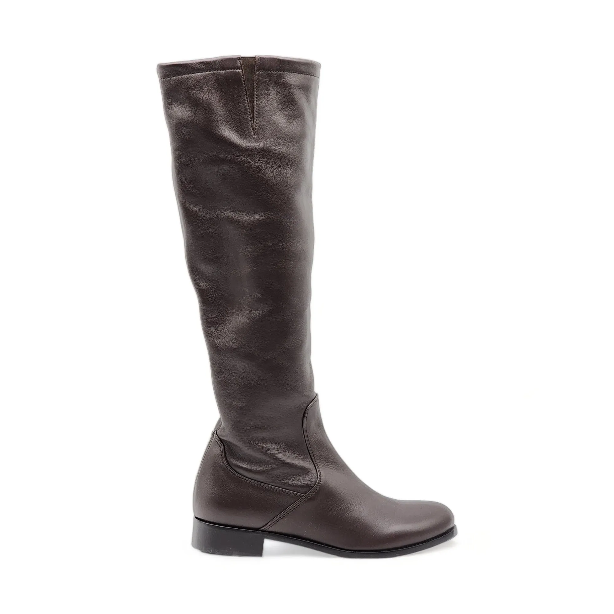 Christian Louboutin Leather Knee High Boots - Leather - Brown - 37