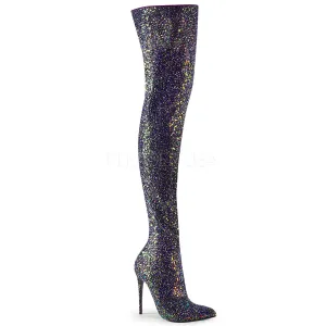 COURTLY-3015  Black Multi Glitter