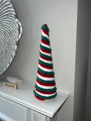 Cozy Christmas Tree Red, white, and green