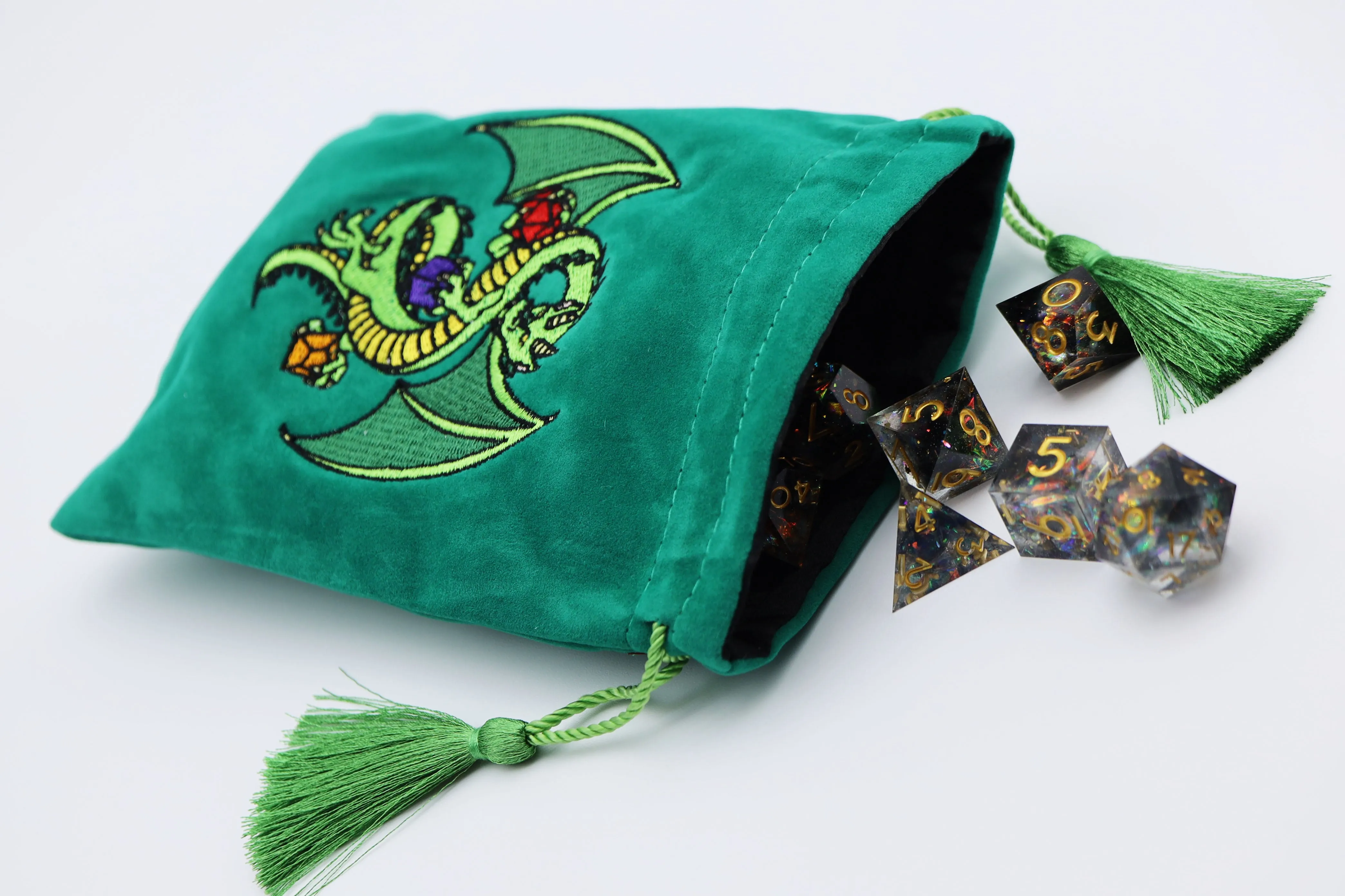 Dice Bag - Green Dragon
