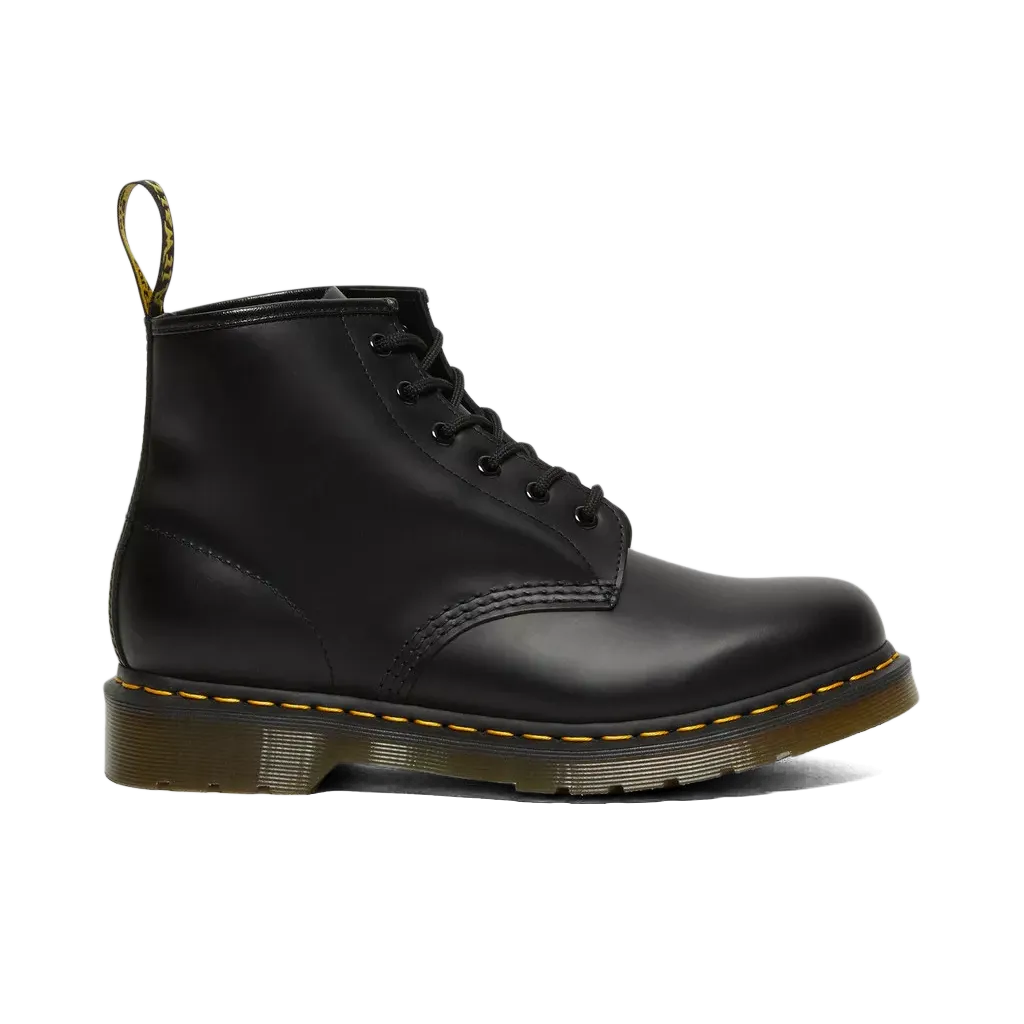 Dr. Marten Yellow Stitch Smooth Leather Boot 'Black'