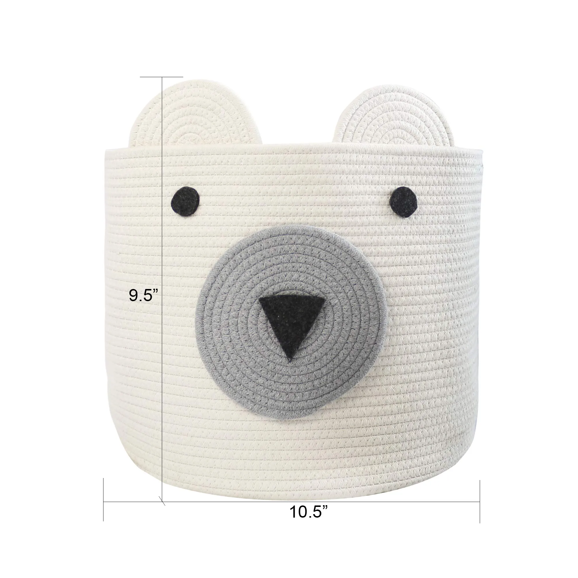 Ecolysium Cotton Woven Rope Basket - Bear