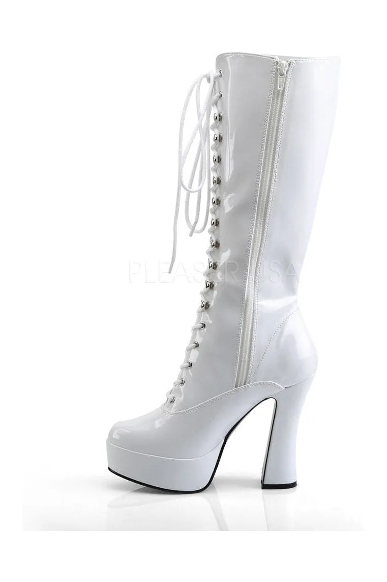 ELECTRA-2020 Platform Boot  | White Patent