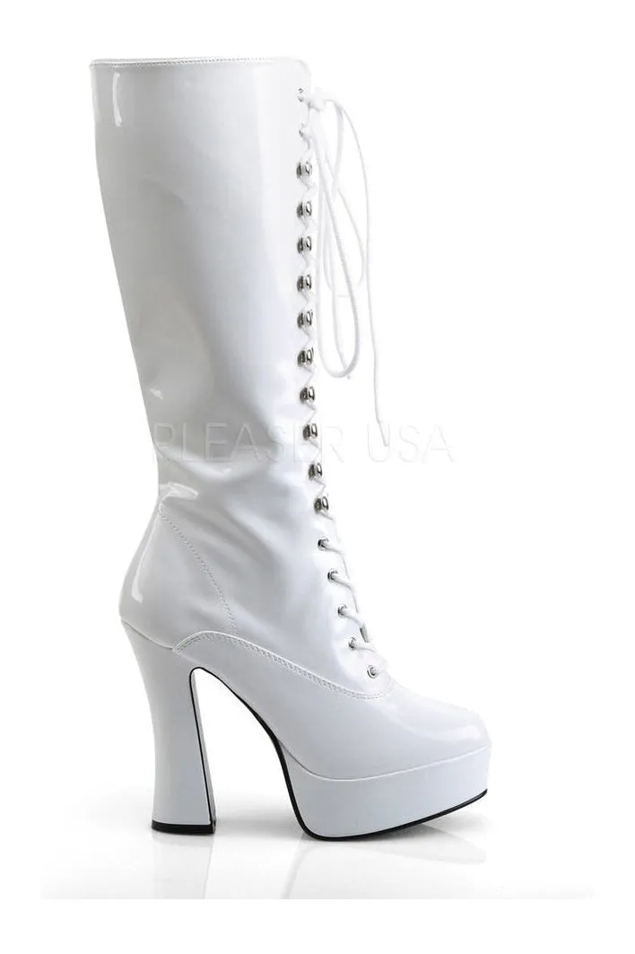 ELECTRA-2020 Platform Boot  | White Patent