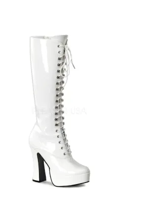 ELECTRA-2020 Platform Boot  | White Patent