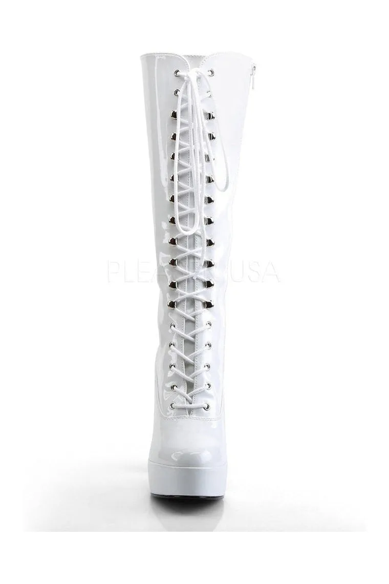 ELECTRA-2020 Platform Boot  | White Patent